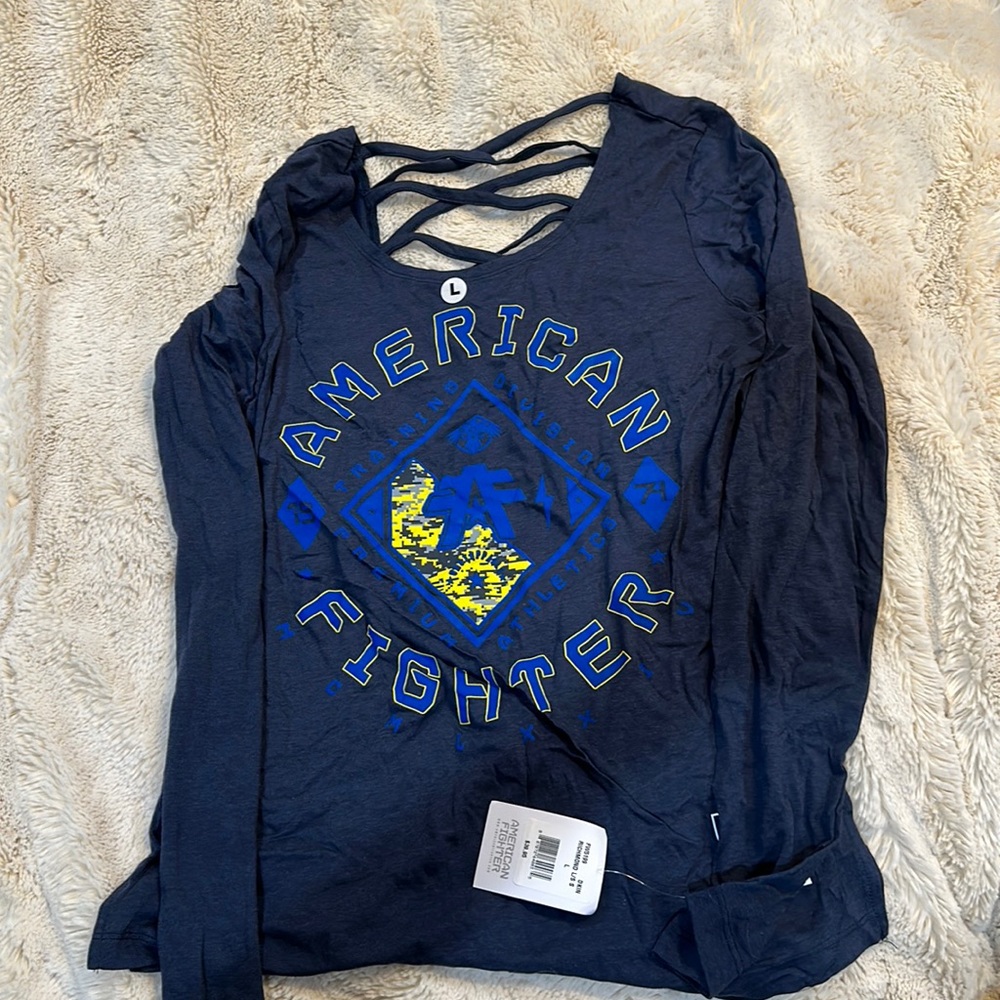 New with tags American fighter long sleeve top.